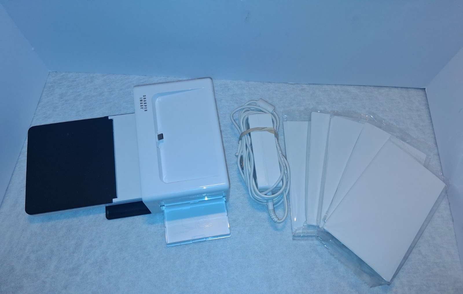 Sharper Image SmartPhone Photo Printer Wireless Bluetooth Color/Black (TESTED)