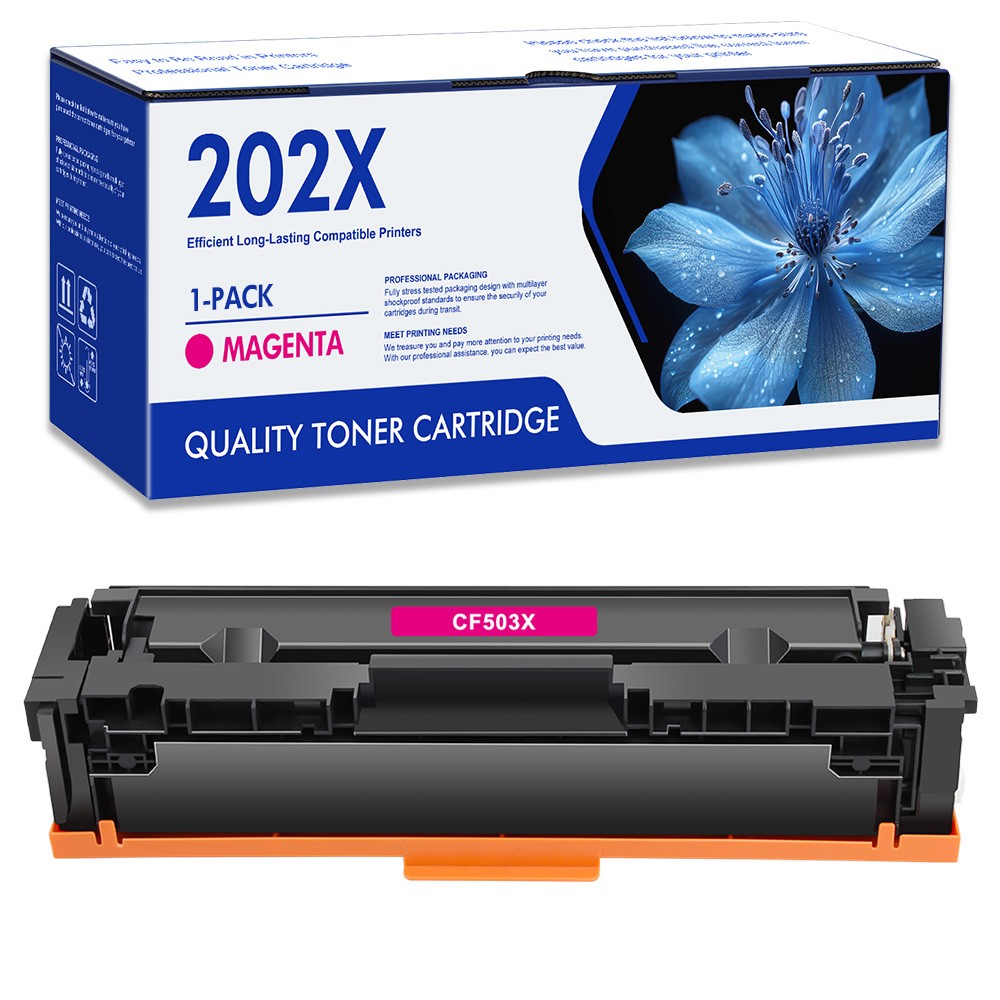 1 Pack CF503X Magenta Toner For 202X LaserJet Pro M254dw M254dn M254nw MFP M281