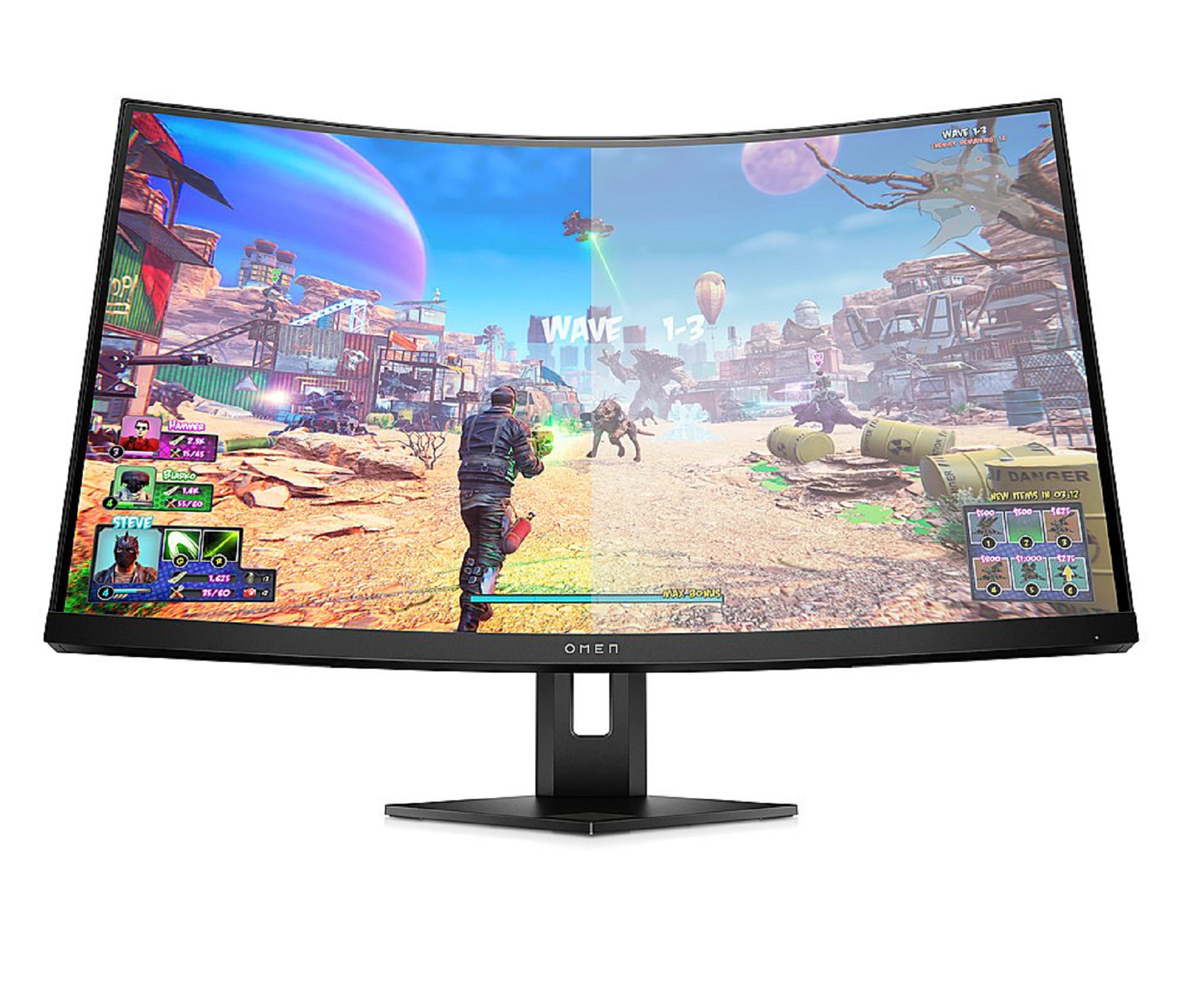 HP Omen 27C 27" QHD Curved 240Hz FreeSync Gaming Monitor, Black