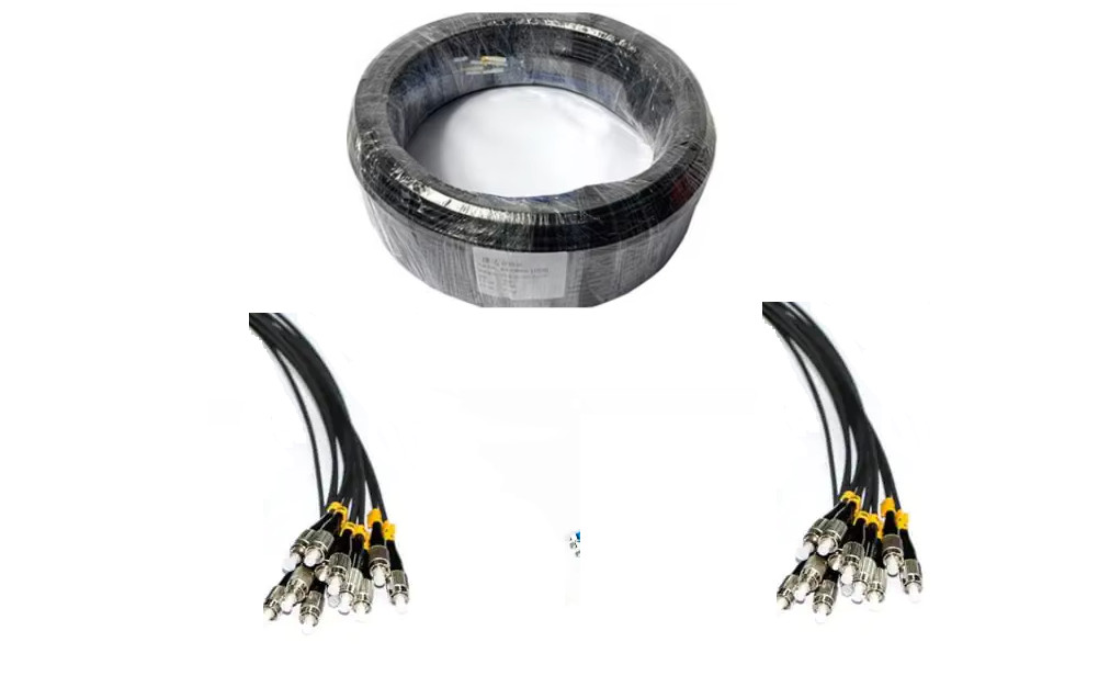 12 Strands 100M ST-ST Outdoor Armored Single-Mode Fiber Optic Cable -345690