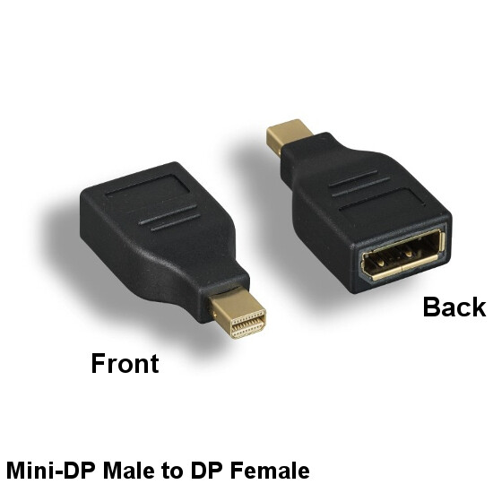 Kentek Mini DisplayPort 1.2 Male to DP Female Adapter Thunderbolt2 4K for PC MAC