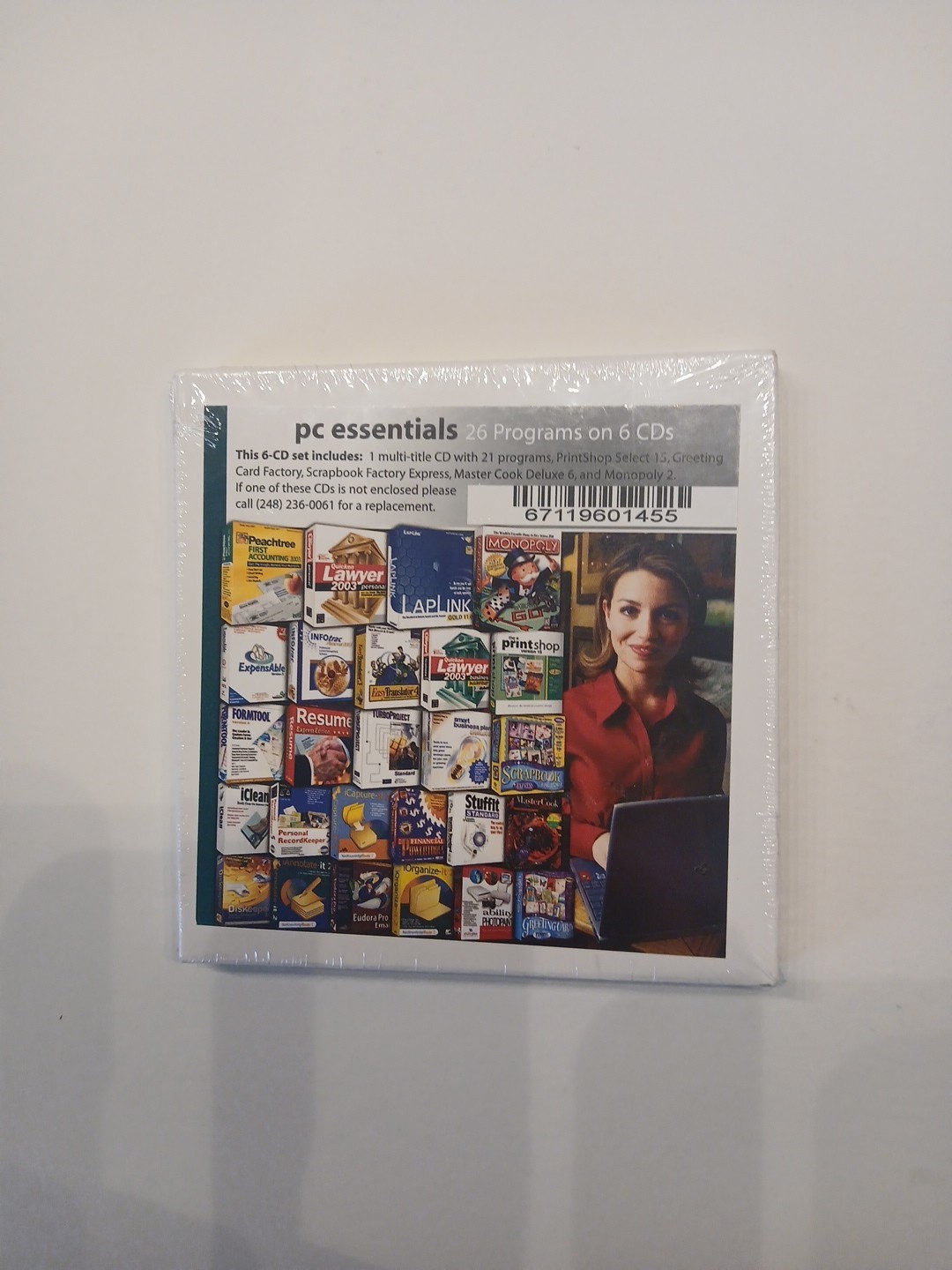 Pc Essentials  26 Programs On 6 Cds - New Sealed 