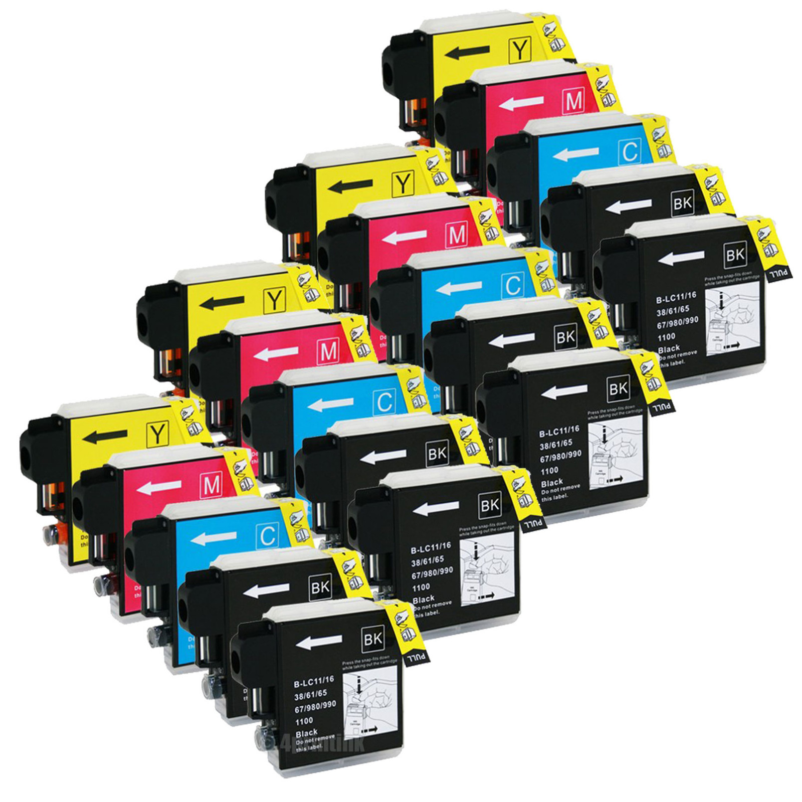 20PK LC-61 LC61 Ink For Brother DCP-165c DCP-375CW DCP-385CW DCP-395CN DCP-J125