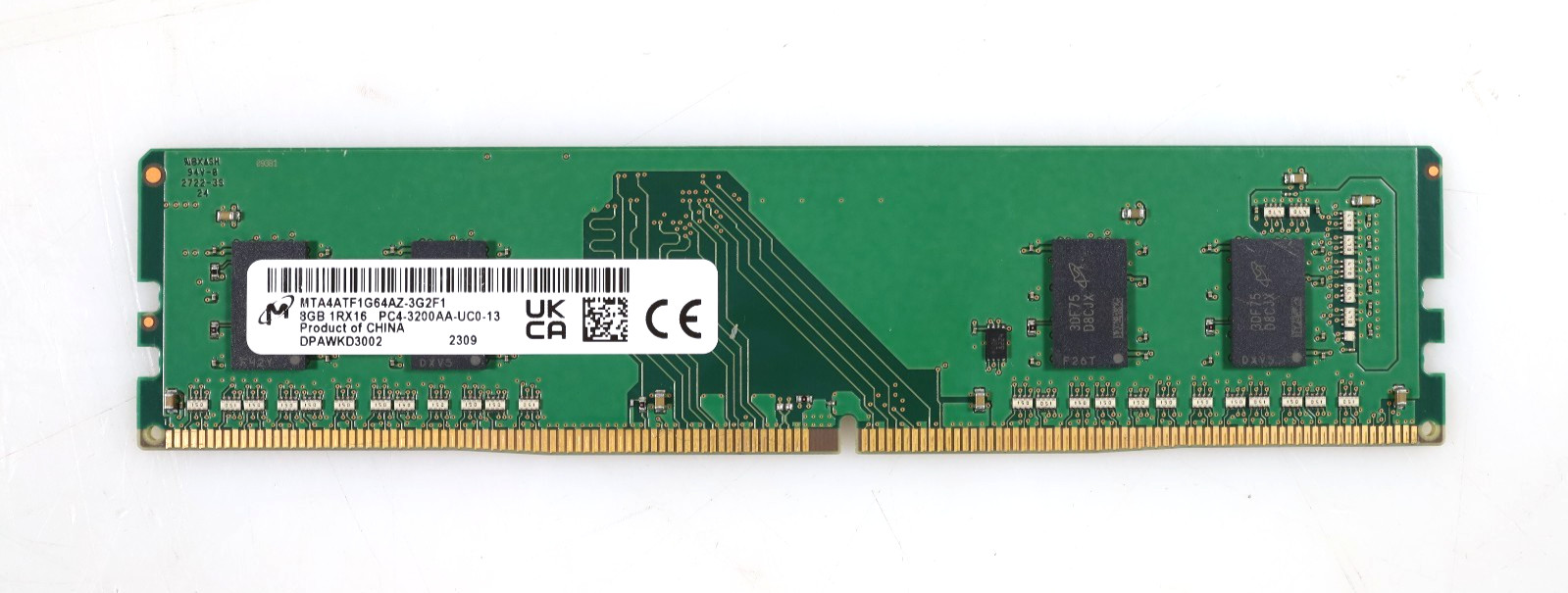 8GB Micron MTA4ATF1G64AZ-3G2F1 PC4-3200AA DDR4 Non-ECC UDIMM Desktop Memory