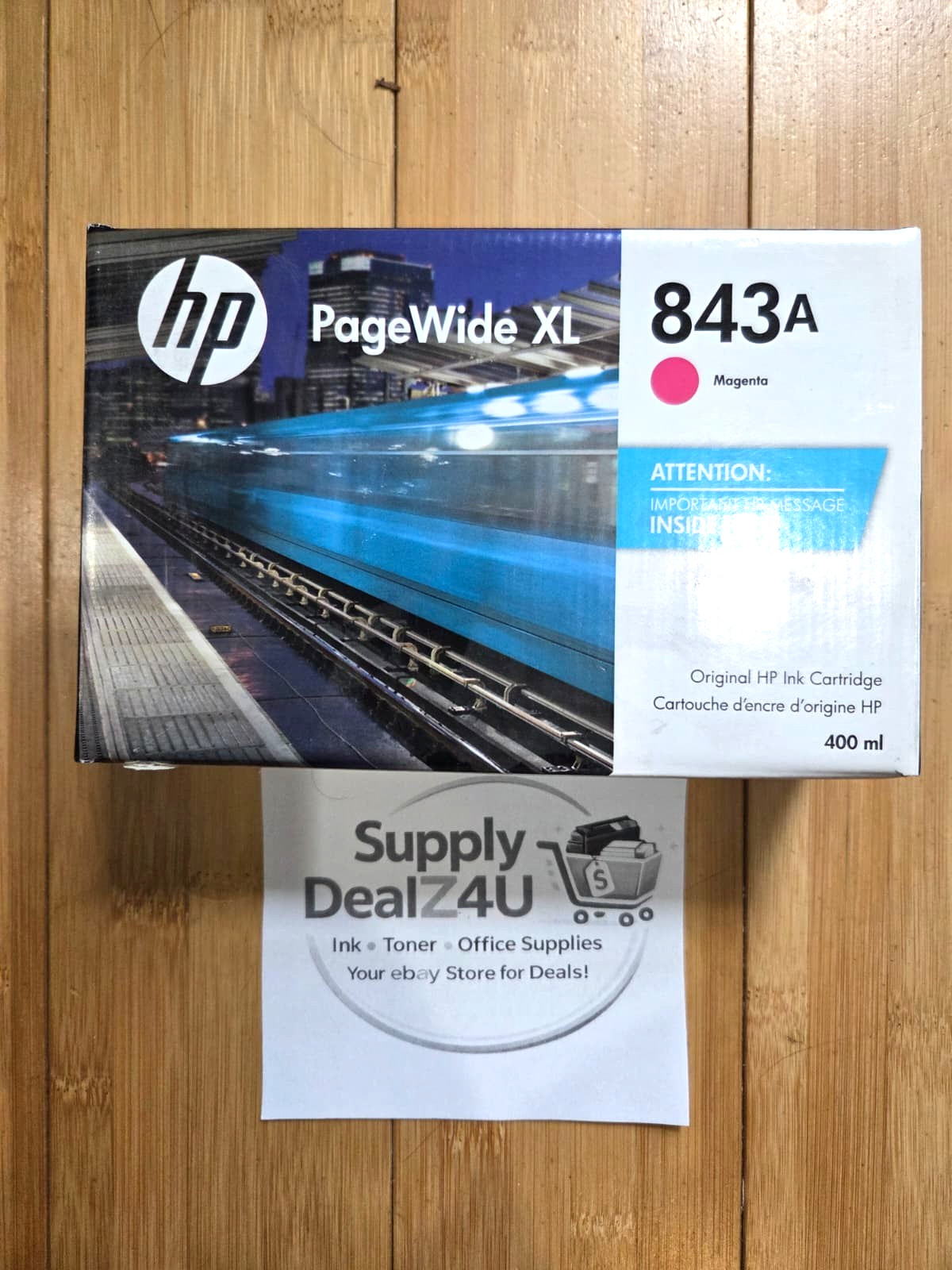 Genuine HP 843A XL Magenta Toner C1Q59A High Yield OEM Factory Sealed BOX NEW
