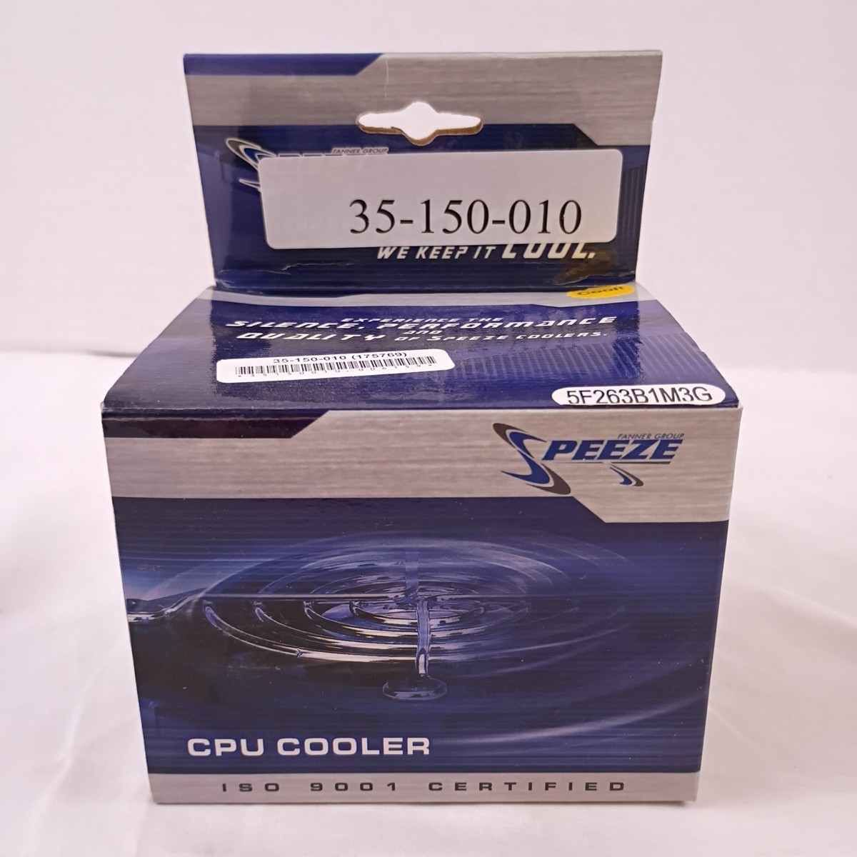 Masscool CPU Cooler 5F263B1M3G ISO 9001 Certified New in Box