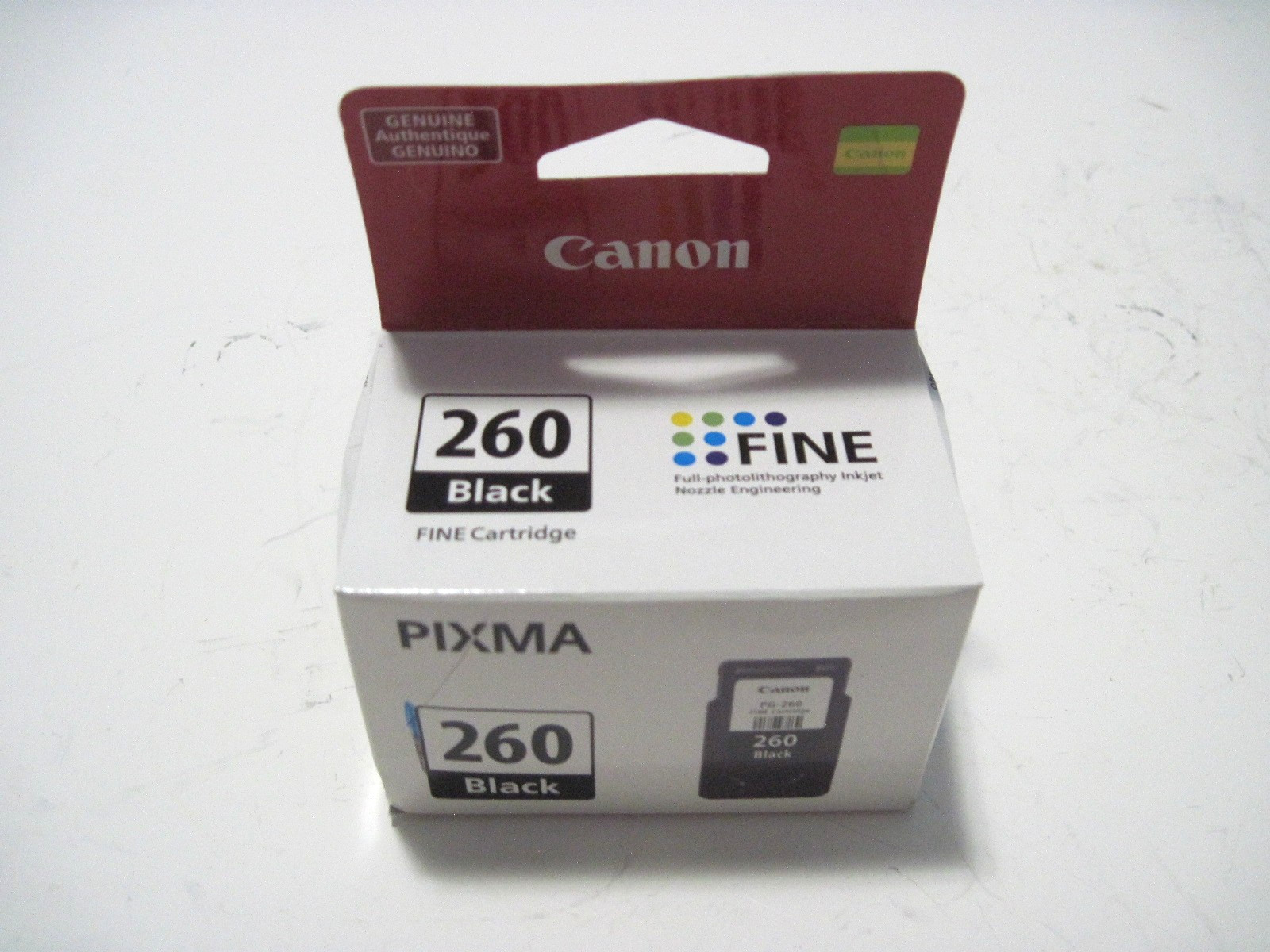 (1) Genuine Canon Pixma 260 Black Ink Cartidge 7.5ml TR7020 TR7021a PG-260 NEW