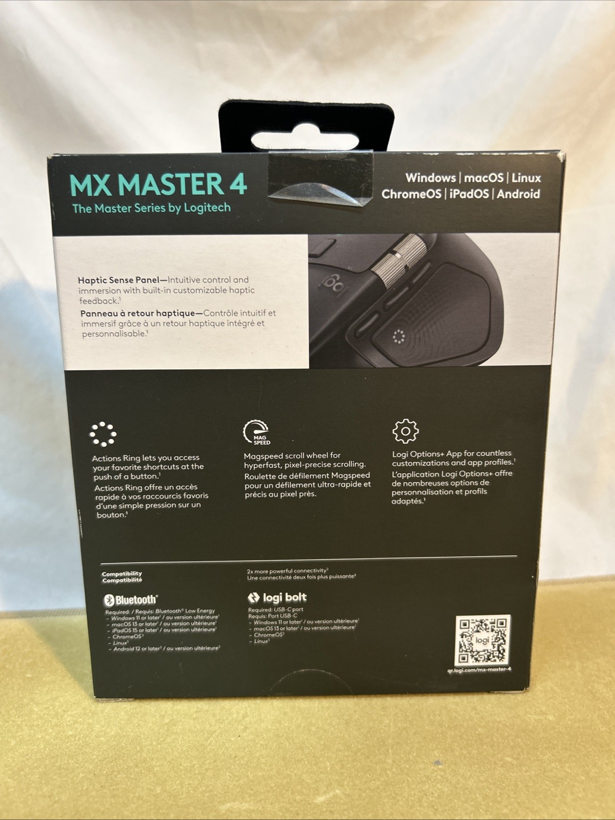 Logitech MX Master 4 High-Performance Wireless Mouse Black New 