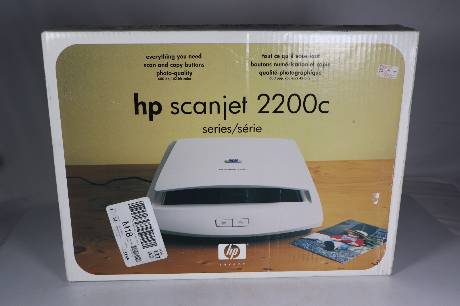 HP ScanJet 2200C Flatbed Scanner Photo Quality 600 DPI New In Box