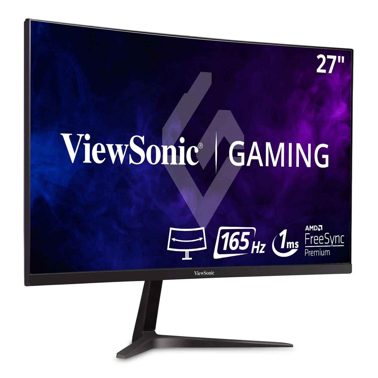 ViewSonic OMNI VX2718-2KPC-MHD 27 Inch Curved 1440p 1ms 165Hz Gaming Monitor wit