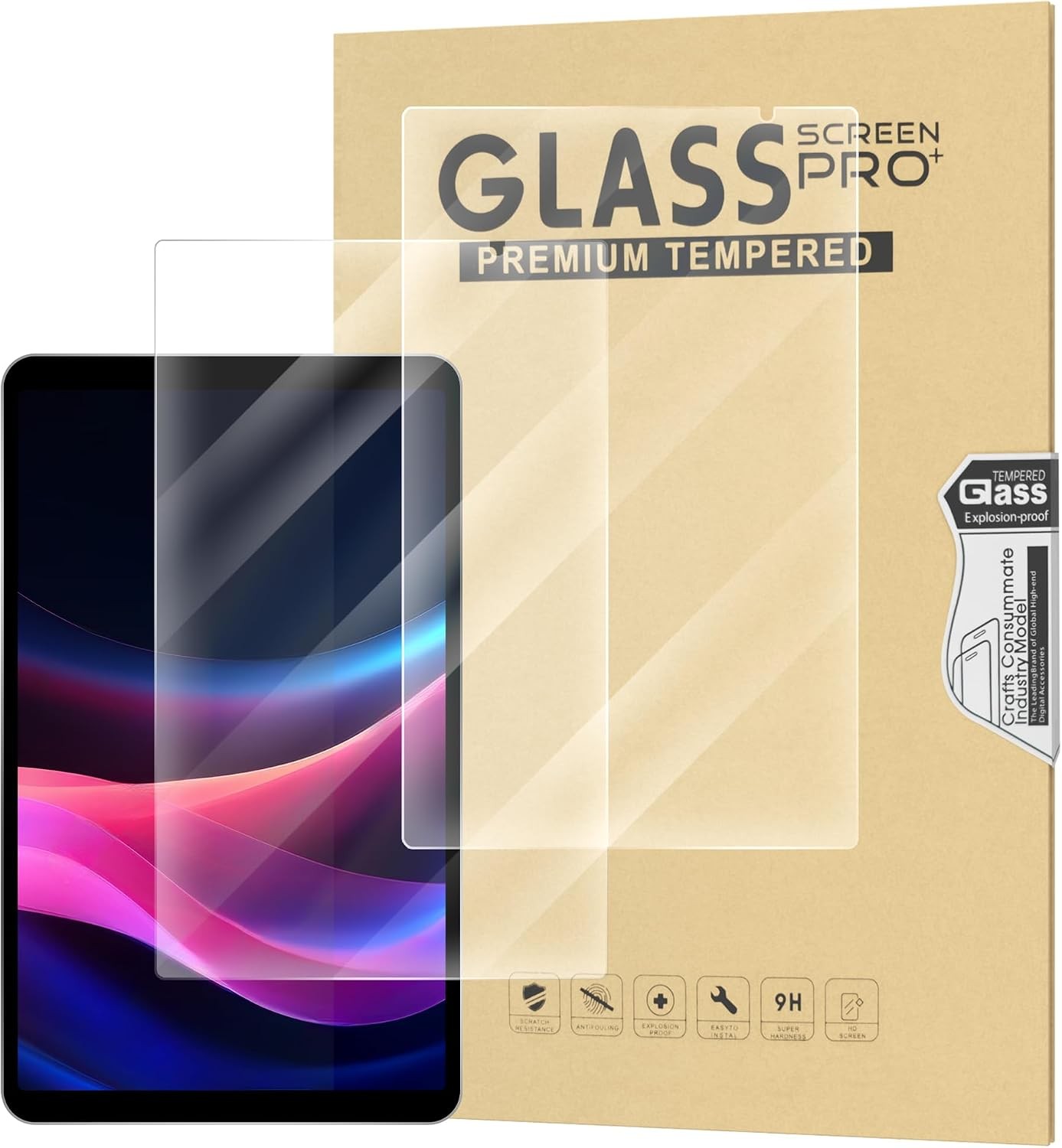 2-Pack Premium Tablet Screen Protector for M8 Android Tablet, 8 inch, Anti-Scrat