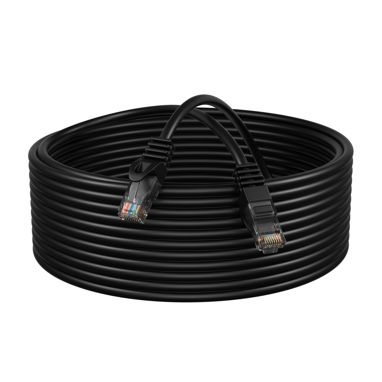 Cables Direct Online Cat5e 15FT Network Ethernet Patch Cable, 15ft, Black