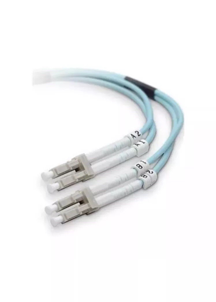 NEW Belkin F2F402LL-05M-G Fiber Patch cable 5m 10GB Aqua LC