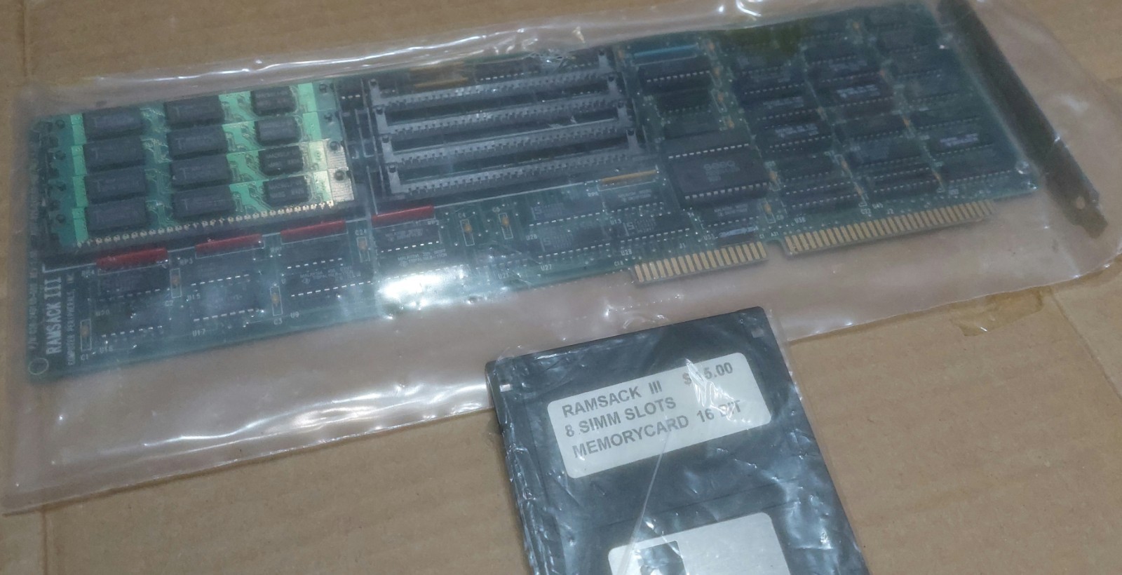 Vintage Computer Peripherals Ramsack III Amiga 500 Memory Expansion Board w/ 1mb
