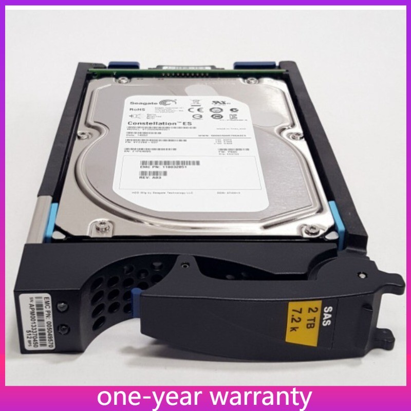 1PCS 2T SAS 3 5 EMC 005049570 X-ES30-2TBS 2T 7.2K SAS 3.5" 6G DataDomain Hard D