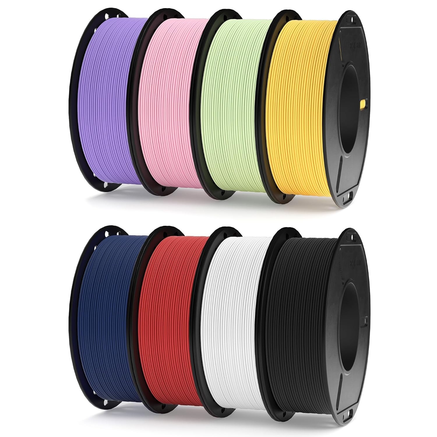 8 Colors 1.75mm Matte PLA 3D Printer Filament Bundle 8*250g Colorful 1.75mm