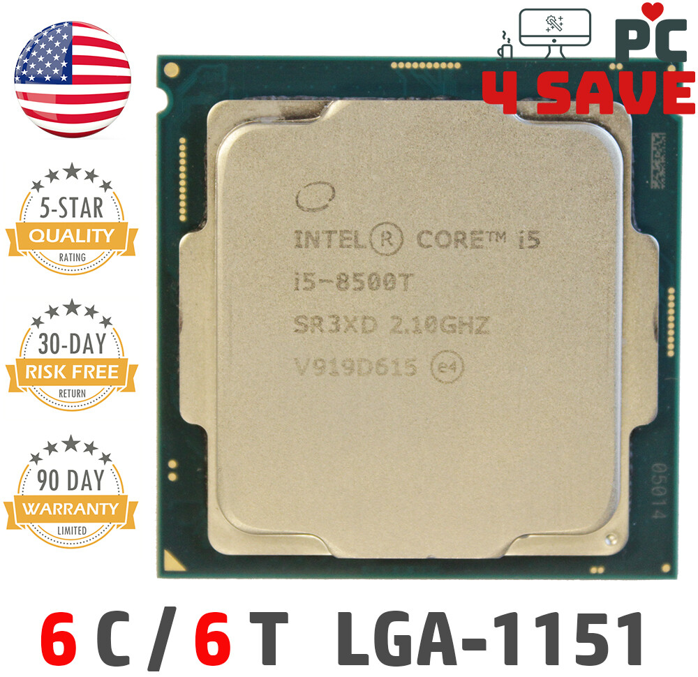 Intel 8th Gen Core i5-8500T SR3XD 2.10GHz (Turbo 3.5GHz) 6-Core 9MB LGA-1151 CPU