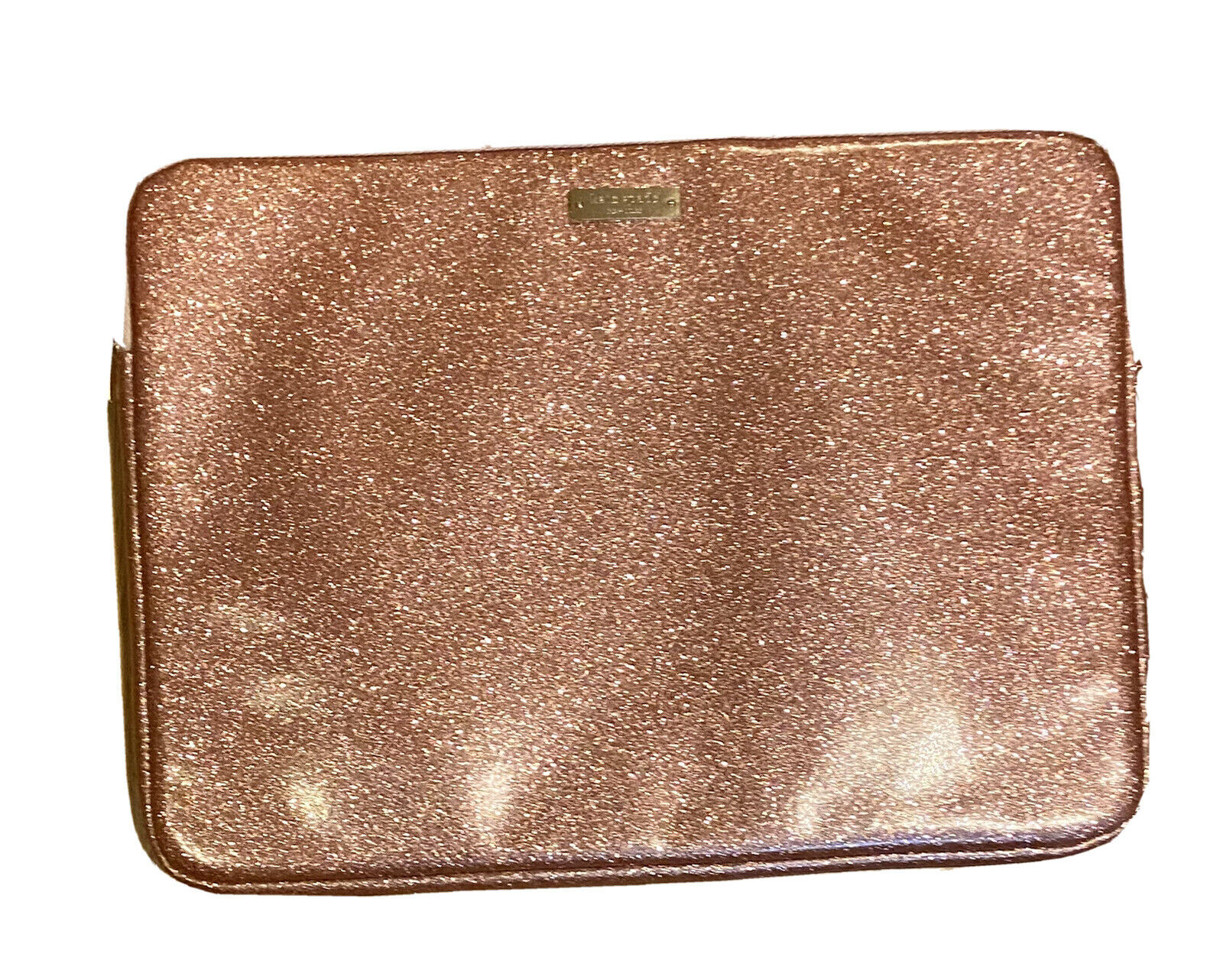 Kate Spade New York Rose Gold Glitter Sleeve for 13” Laptop
