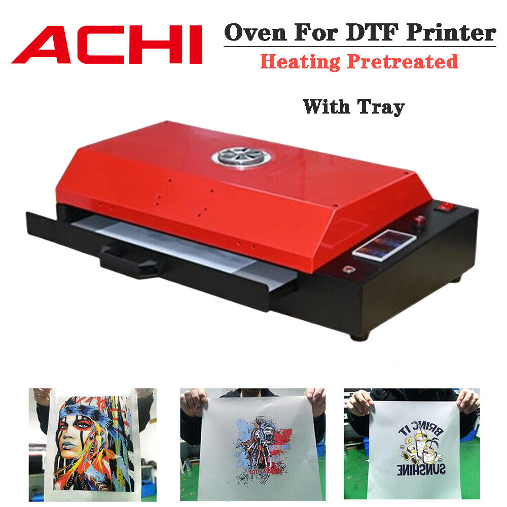 ACHI Oven Pretreatment Heater For DTF Printer For A3 A4 Hot Dryer Machine & Tray