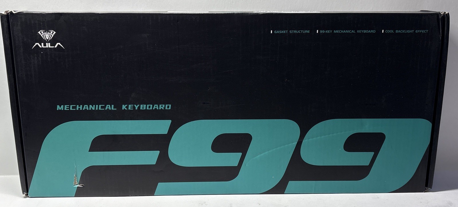 AULA F99 Wireless Mechanical Keyboard Hot Swappable RGB Backlit Blue & White