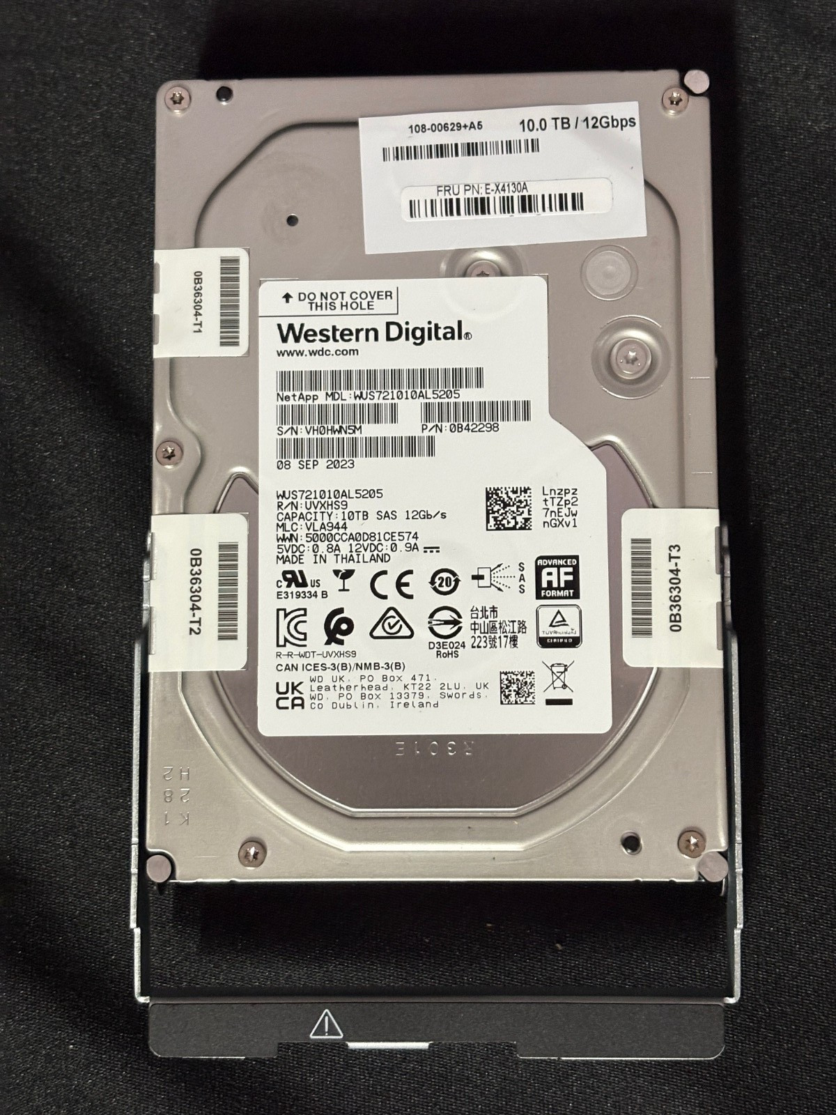 NetApp E-X4130A - WUS721010AL5205 - 10TB SAS Drive - DA/FIPS - 12Gbps - 0B42298