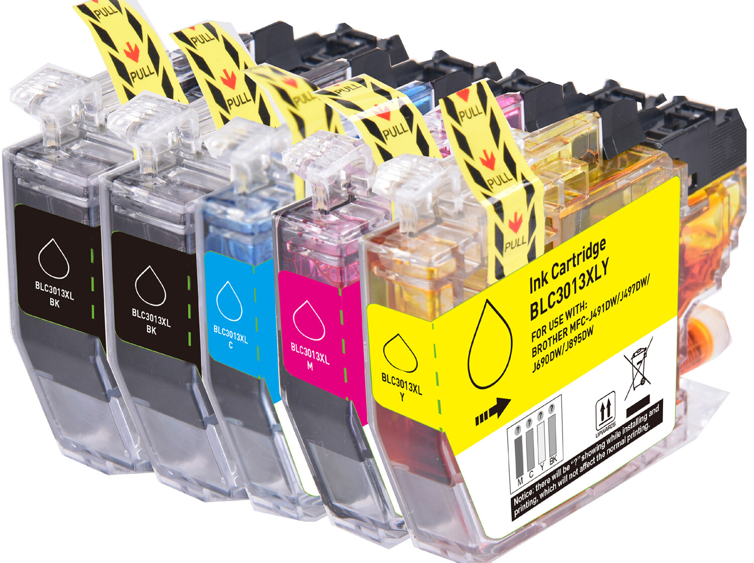 5PK Custom Ink Set (See Description for Quantities)