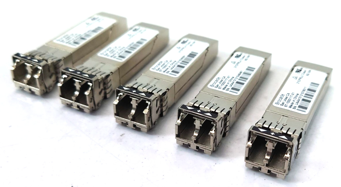 5 x Brocade 57-1000117-01 8G SW SFP+ Transceiver Genuine GBIC FC SFP Modules