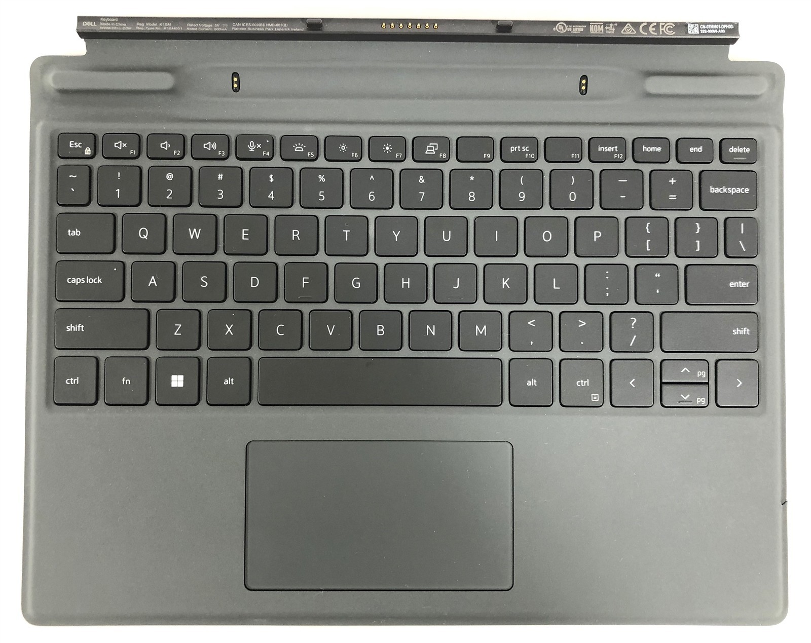 Dell Detachable Keyboard K19M 07MM01 for Latitude - Grey
