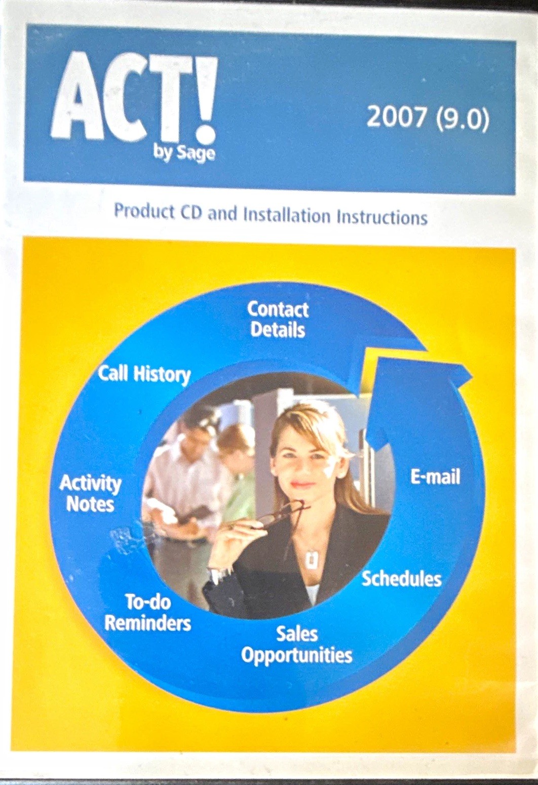 Sage ACT 2007 (9.0) Business Planning Software CD w/ Installation Instructions