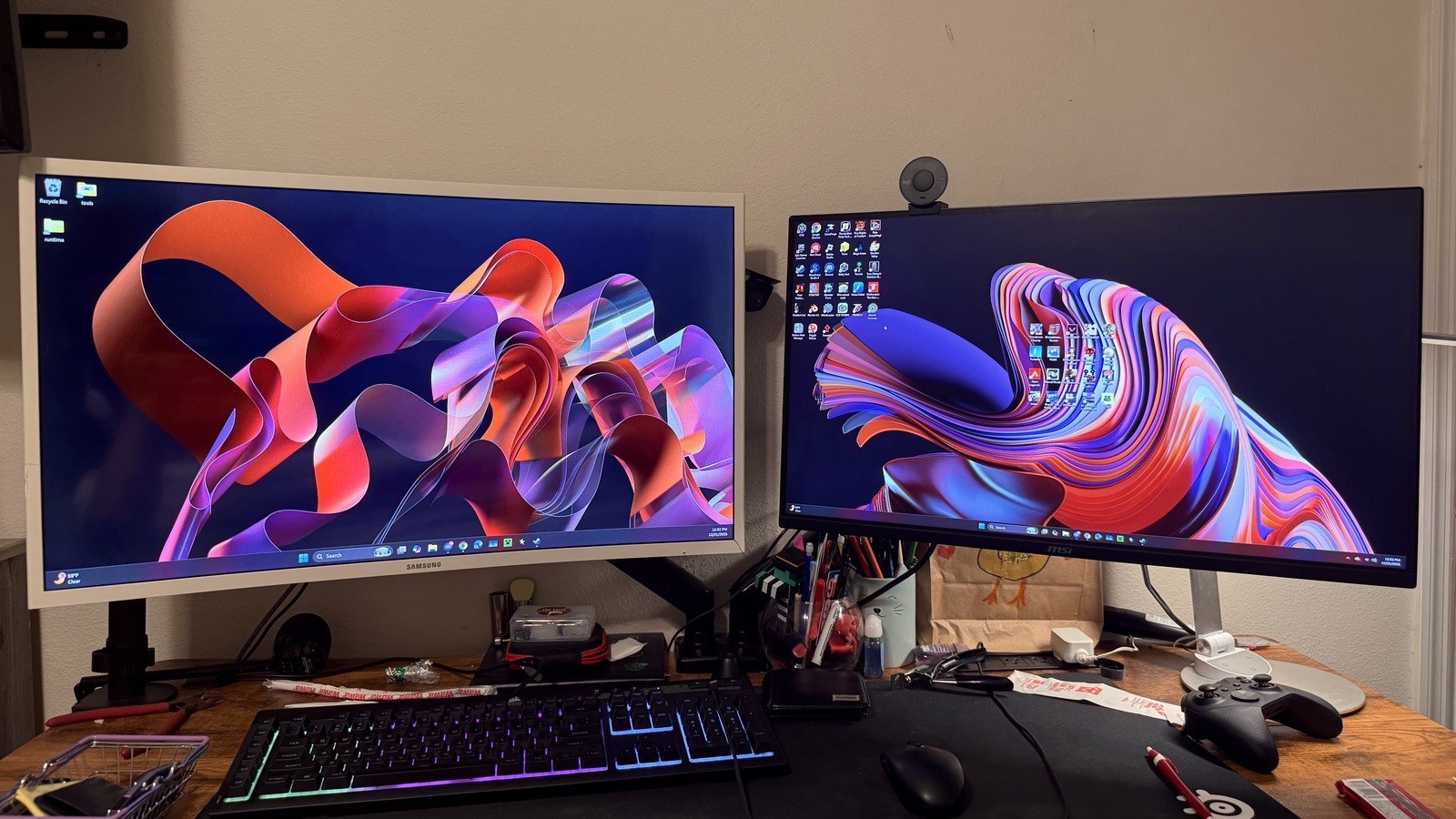 MSI MAG 275QF 27” WQHD 180Hz & Samsung FHD 32” 60Hz monitors (bundle or seperate