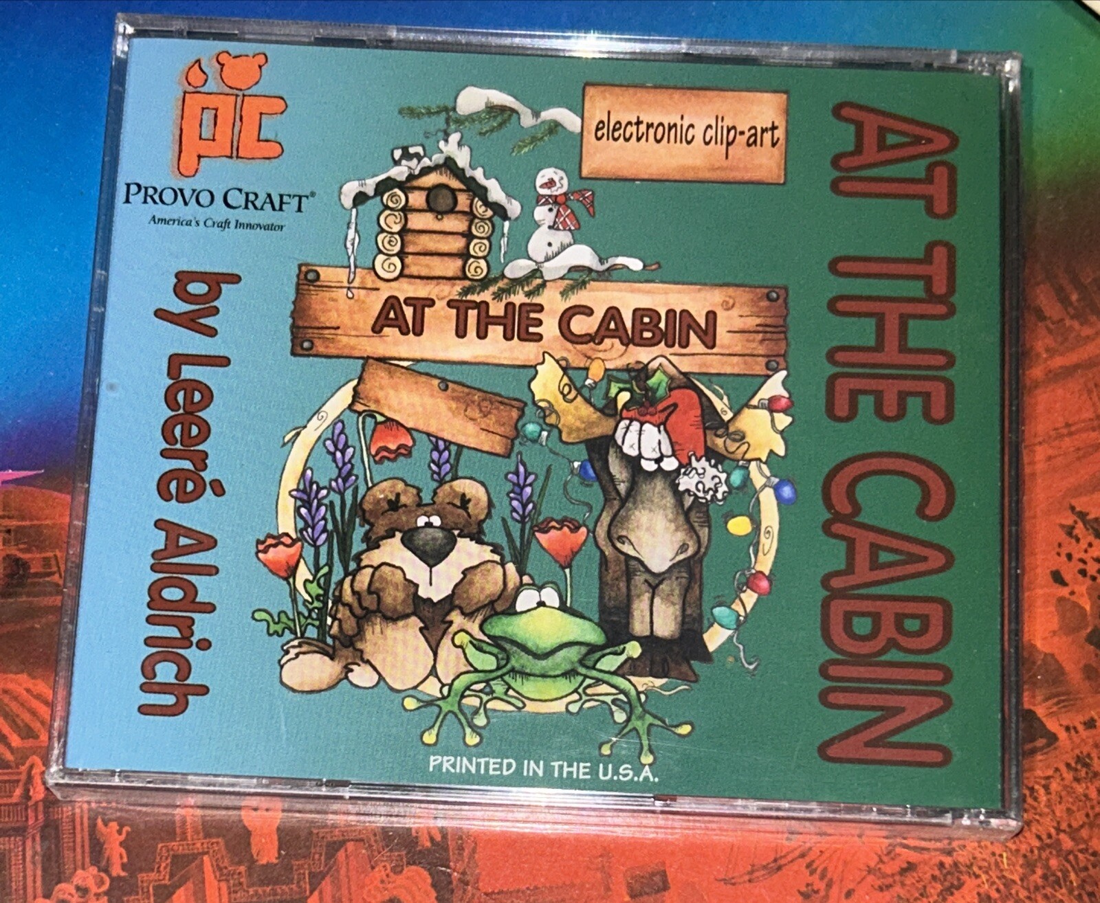 At The Cabin Electronic Clip-Art Vintage PC Software By Leerè Aldrich New Sealed