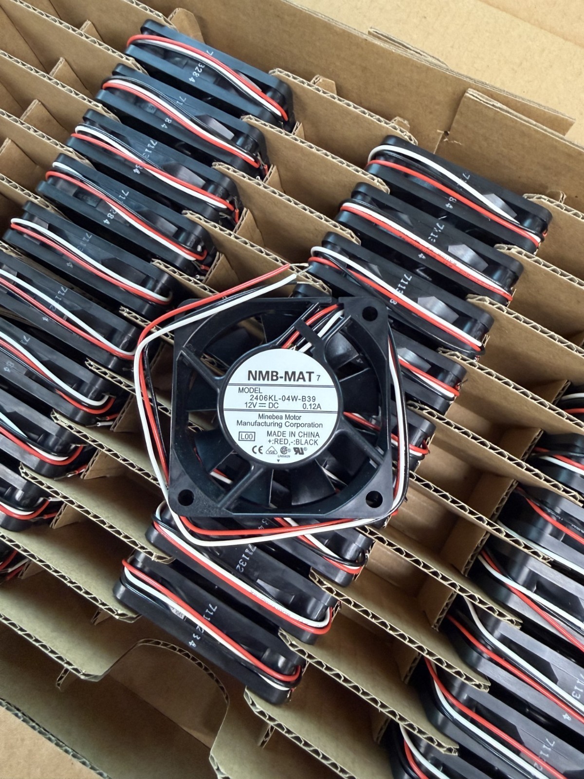 NMB 2406KL-04W-B39 12V 0.12A 3-Wire DC Cooling Fan Genuine Locked Rotor Sensor