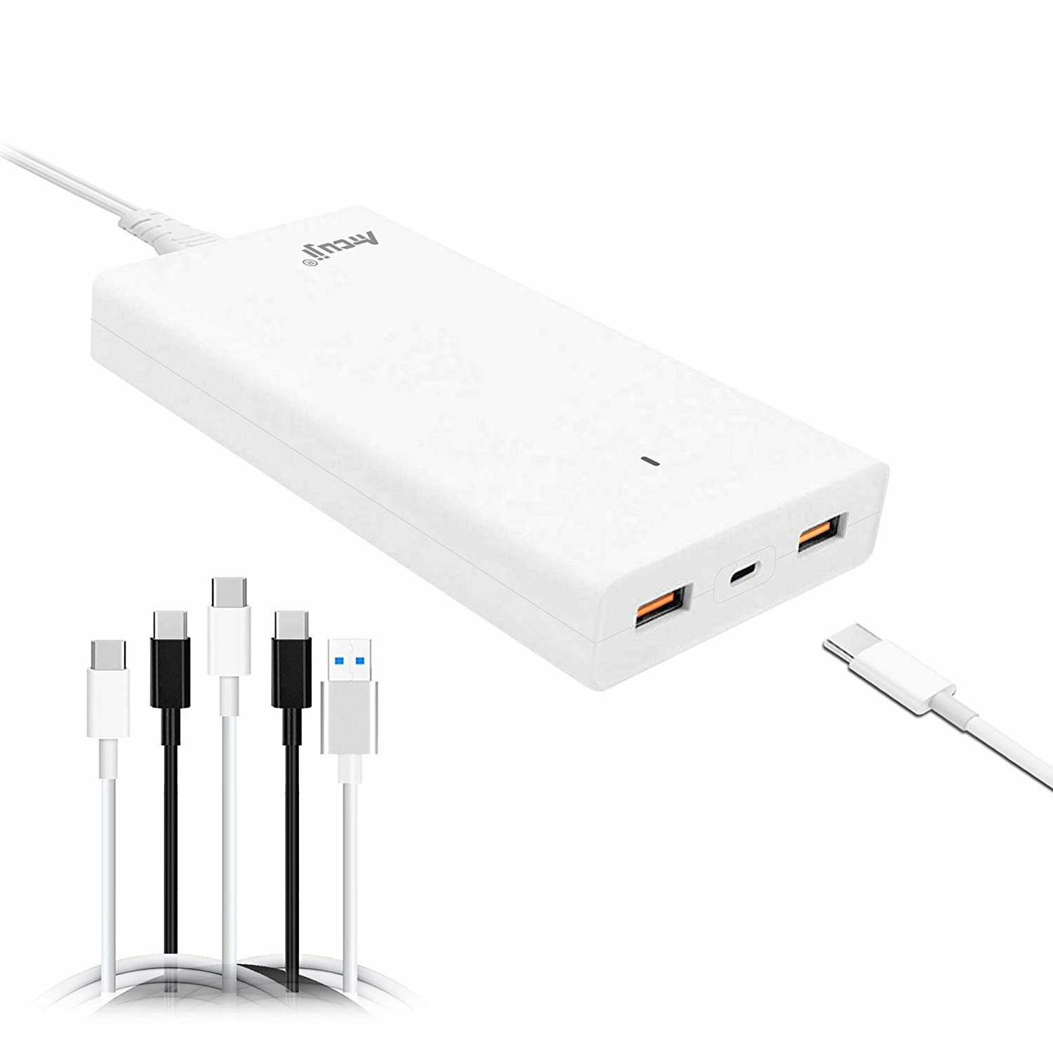 Atcuji 130W 90W PD USB C Charger Dell Latitude 13 15 Laptop Tablet Smartphone