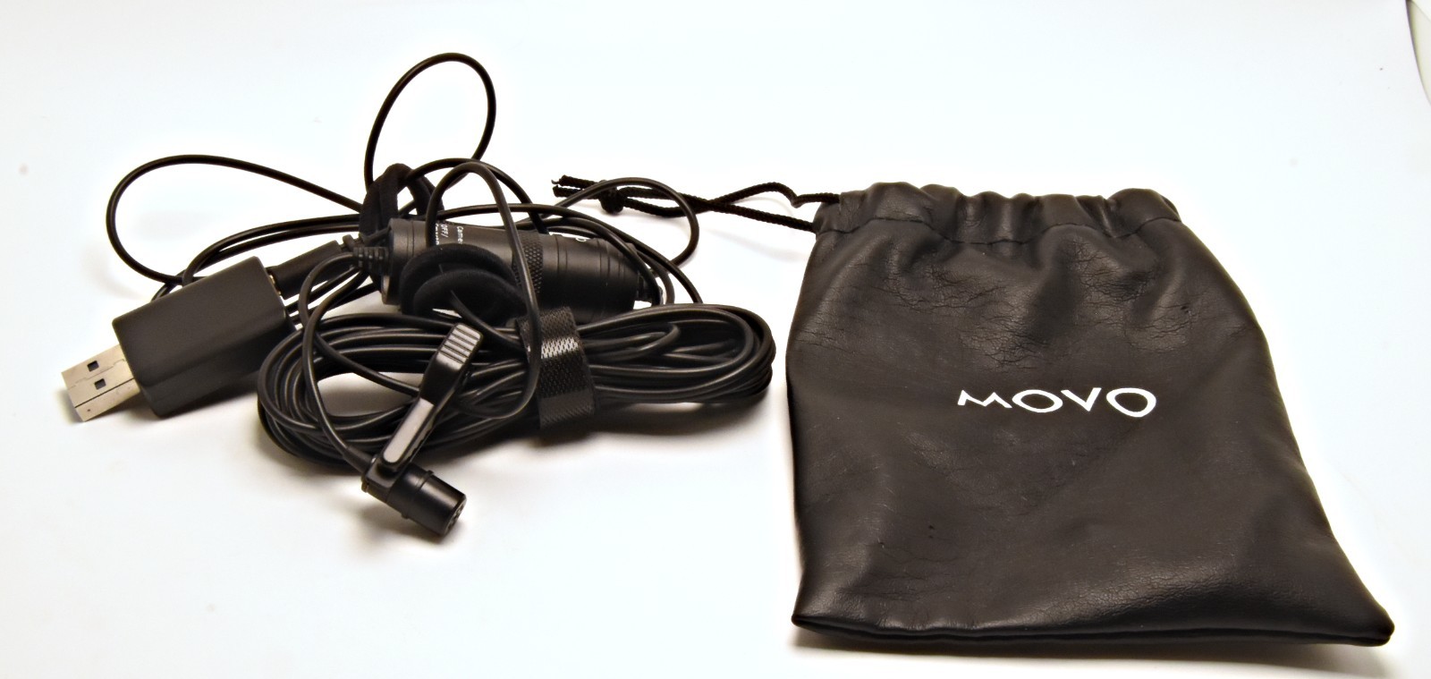 MOVO LV1-USB Lavalier Lapel Microphone USB Adapter Clip-On Mic for PC Mac Smartp