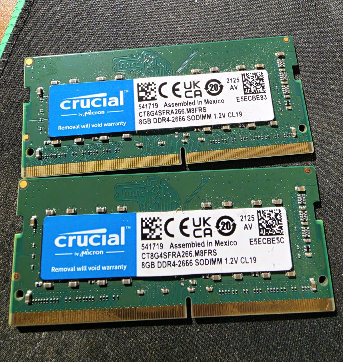 Crucial 16GB (2x8GB) DDR4-2666 SO-DIMM 260-Pin Non-ECC RAM CT8G4SFRA266