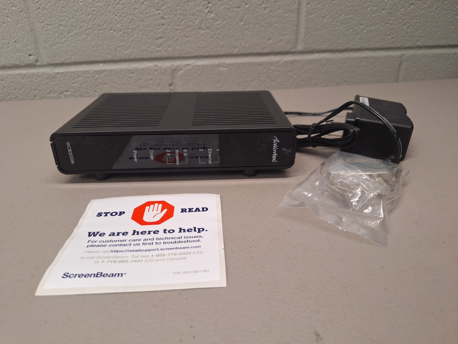 Actiontec WCB3000N Dual-Band Wi-Fi Extender 2.4/5GHz MoCA Coax 2-Port