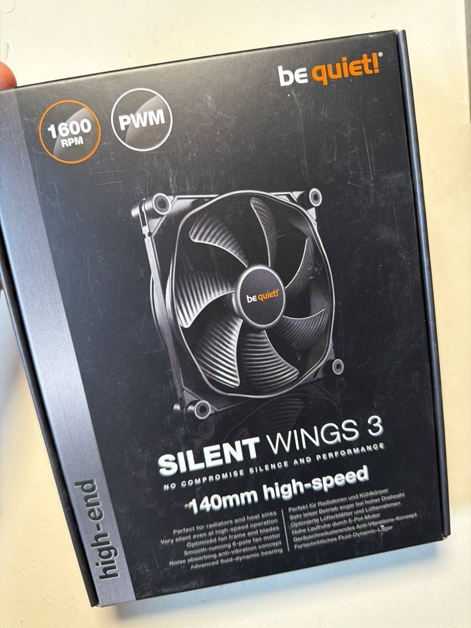 🔇 be quiet Silent Wings 3 140mm PWM High-Speed Fan BL071 - NEW SEALED ✨