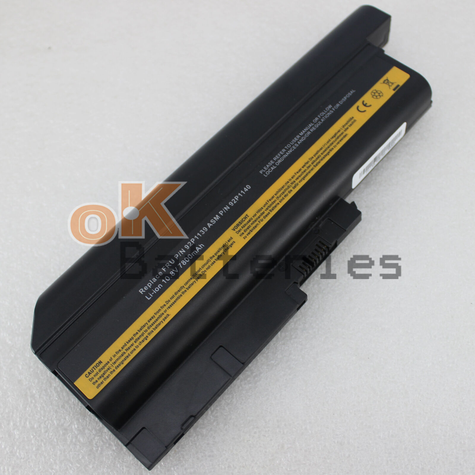 Notebook 7800mAh Battery For LENOVO ThinkPad T500 W500 40Y6795 41N5666 9Cell
