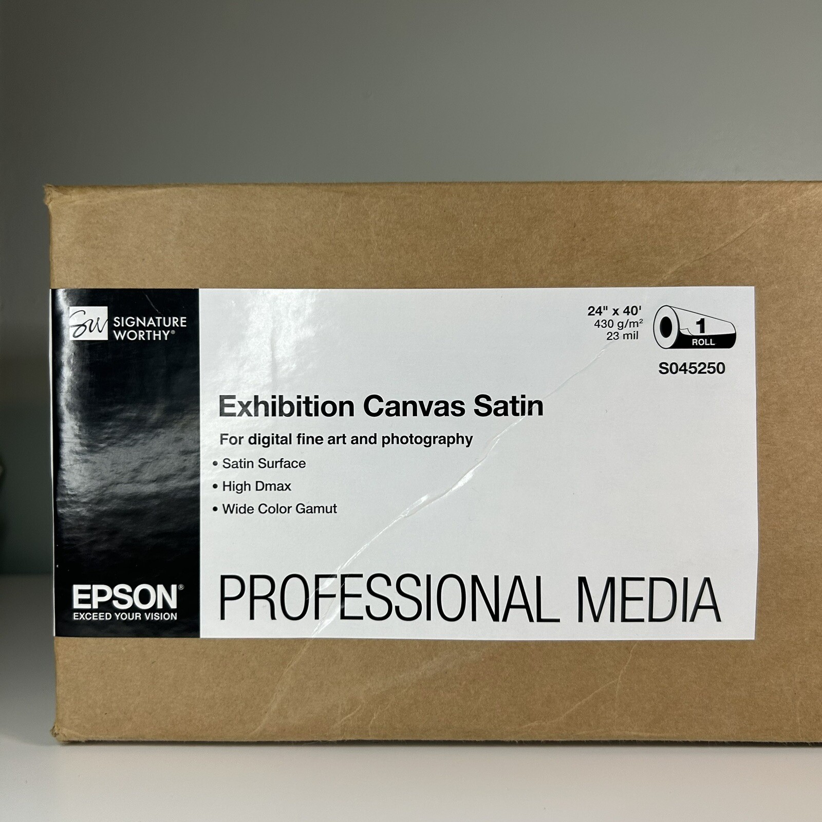 Epson Exhibition Canvas Satin 24 in. x 40 ft. Roll S045250