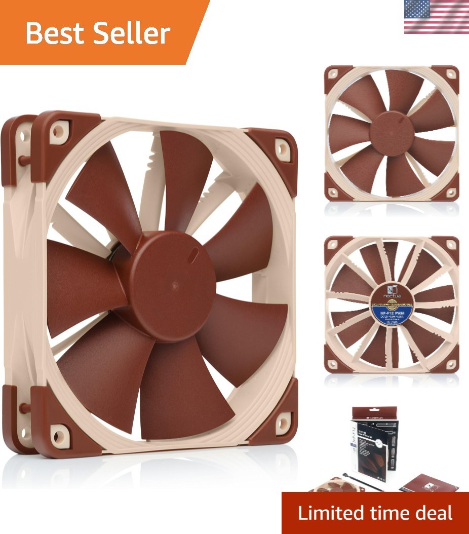 Efficient 120mm Quiet Cooling Fan with 93.4 m³/h Airflow + Low-Noise Operation