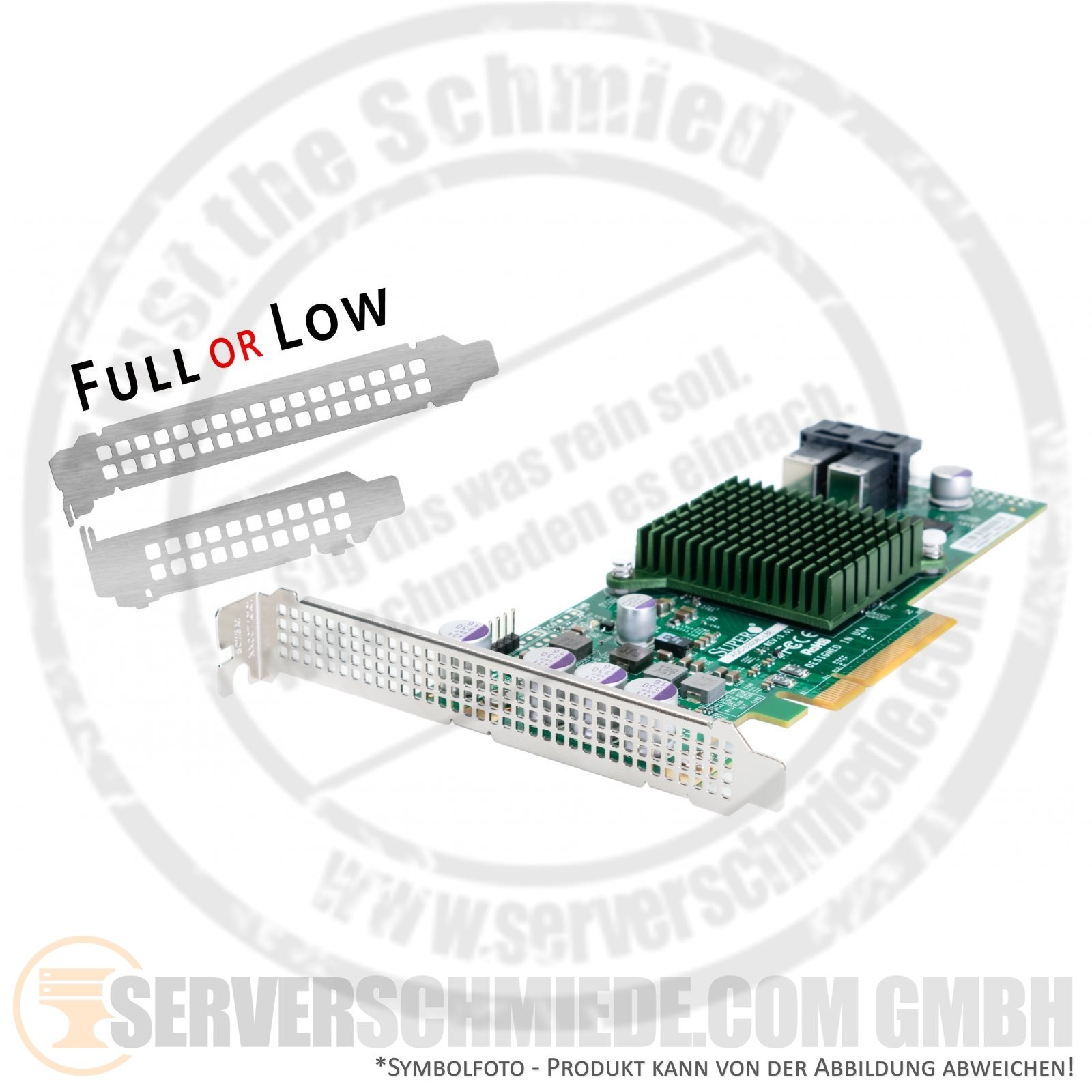 LSI Supermicro AOC-S3008L-L8E 9300-8i PCIe x8 2x SFF-8643 12G SAS Internal HBA