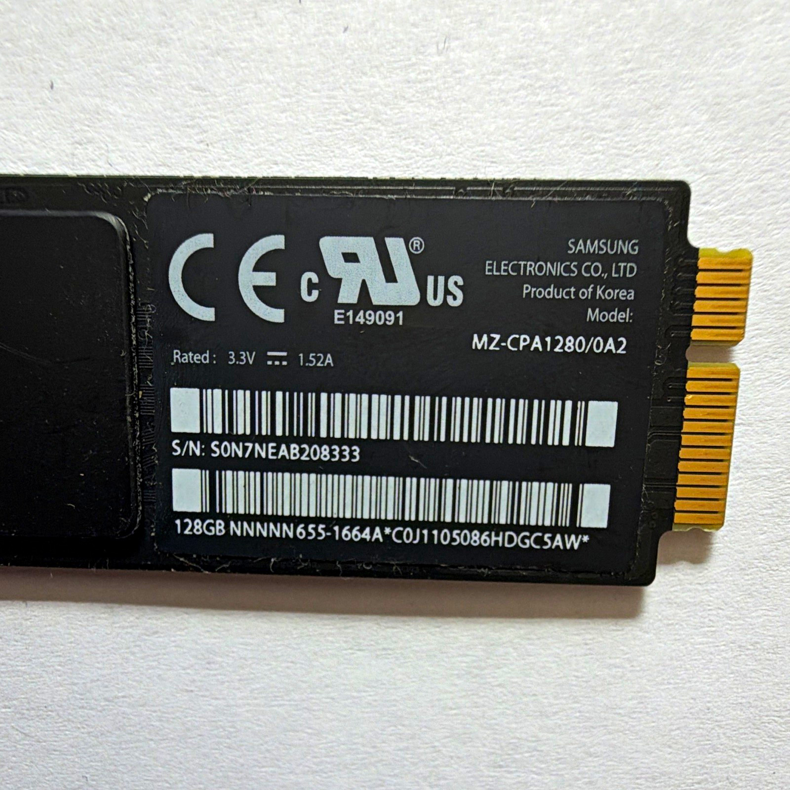 Samsung 128GB Internal SSD Black MZ-CPA1280/0A2 655-1664A