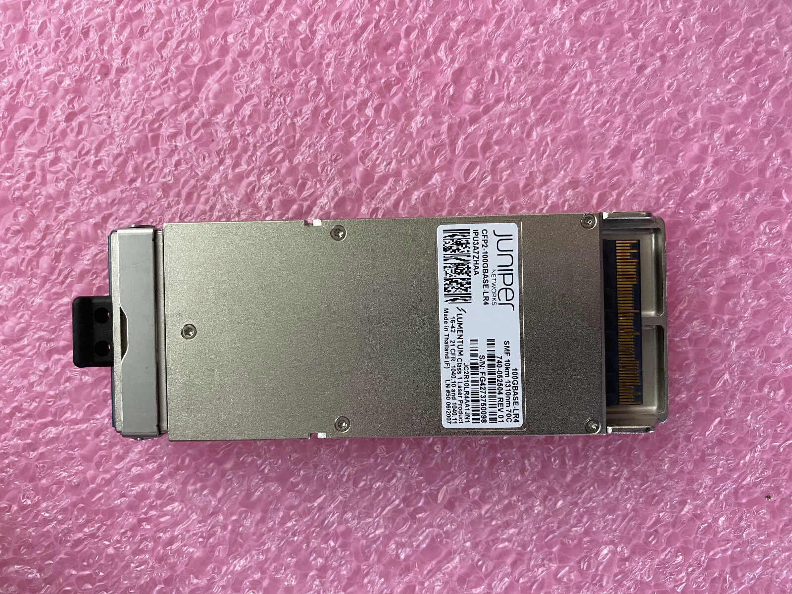 Juniper 740-052504 CFP2-100G-LR4  SMF 1310nm JDSU JC2R10LR4AA1JN1 IPU3A7ZHAA 