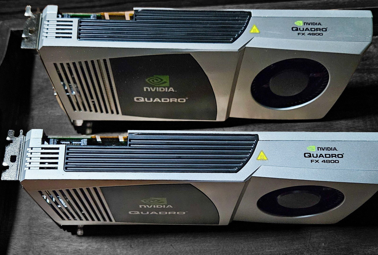 NVIDIA Quadro FX 4800 Lot of 2 1.5GB GDDR3 PCIe x16 DP DVI CUDA SLI