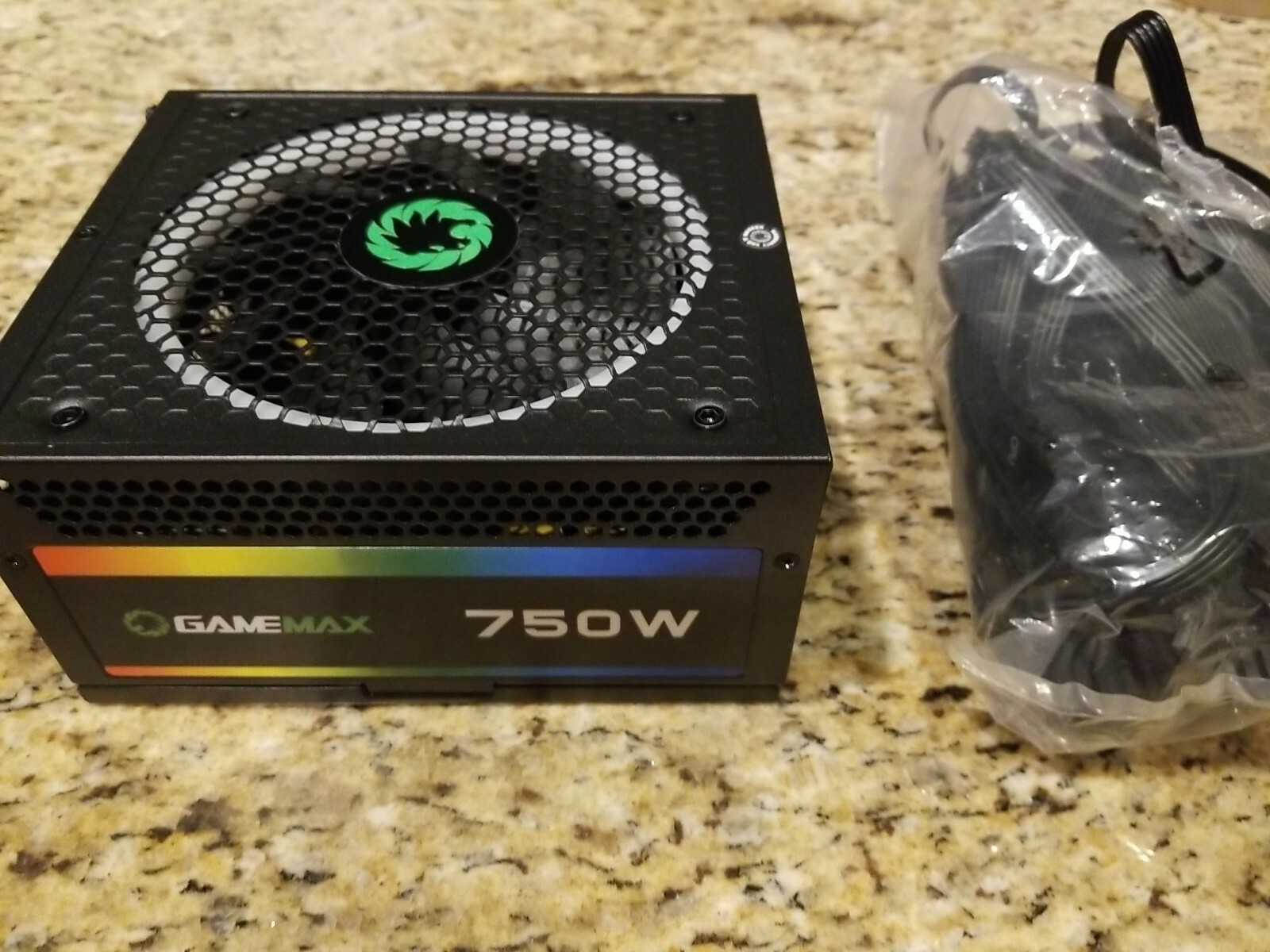 Gamemax Power Supply 750W Fully Modular 80+ Gold Certified with RGB Light