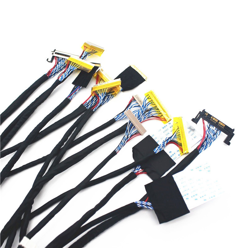 14pcs Universal LVDS Cable 20pin 30pin 40pin for 14''-55'' LED LCD Display Panel