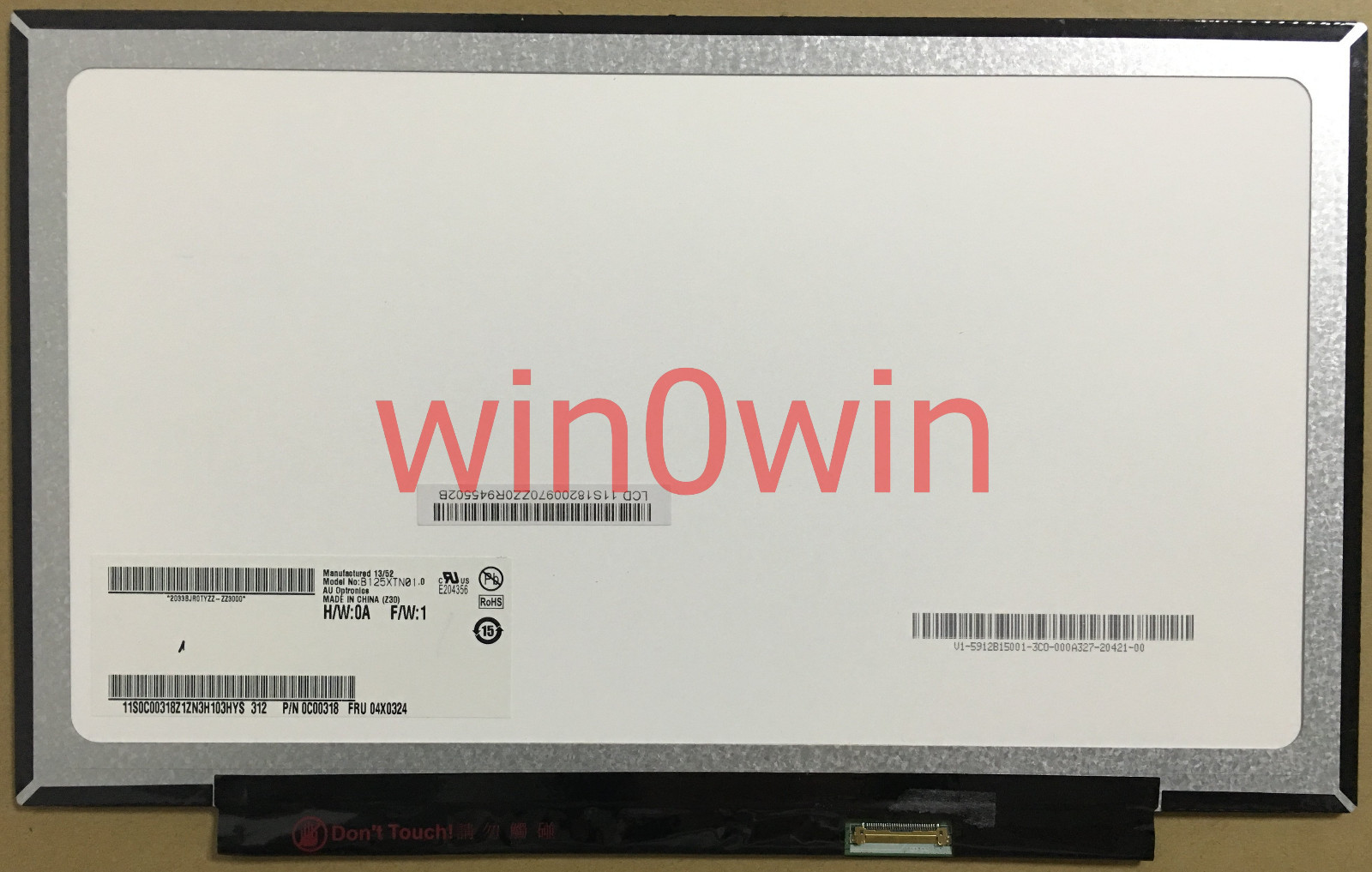 B125XTN01.0 fit LP125WH2-SP T1 M125NWN1 HB125WX1-200 12.5" eDP LED LCD Display 