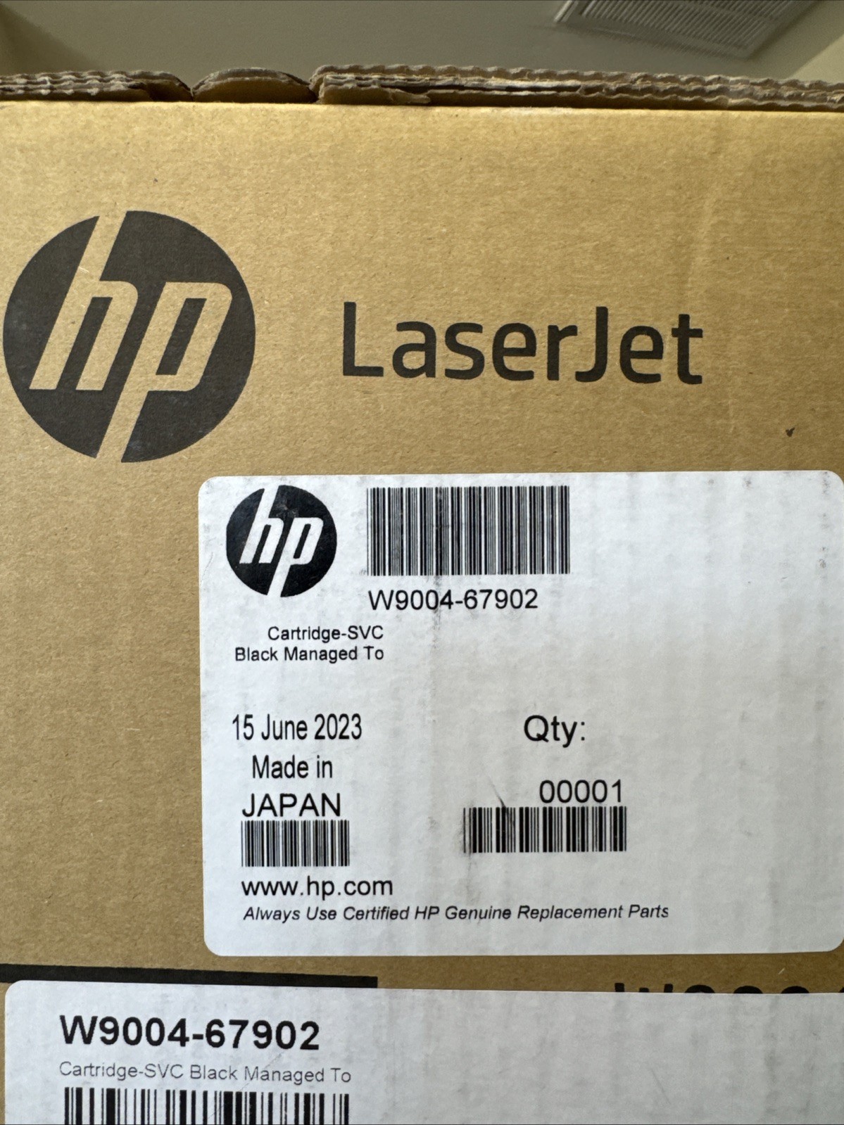 Genuine HP W9004-67902 W9004MC LaserJet Black Toner Cartridge