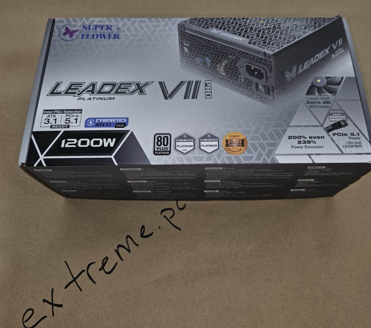 Super Flower Leadex VII Pro 1200W 80 PLUS Platinum ATX 3.1 Modular PSU 12VHPWR