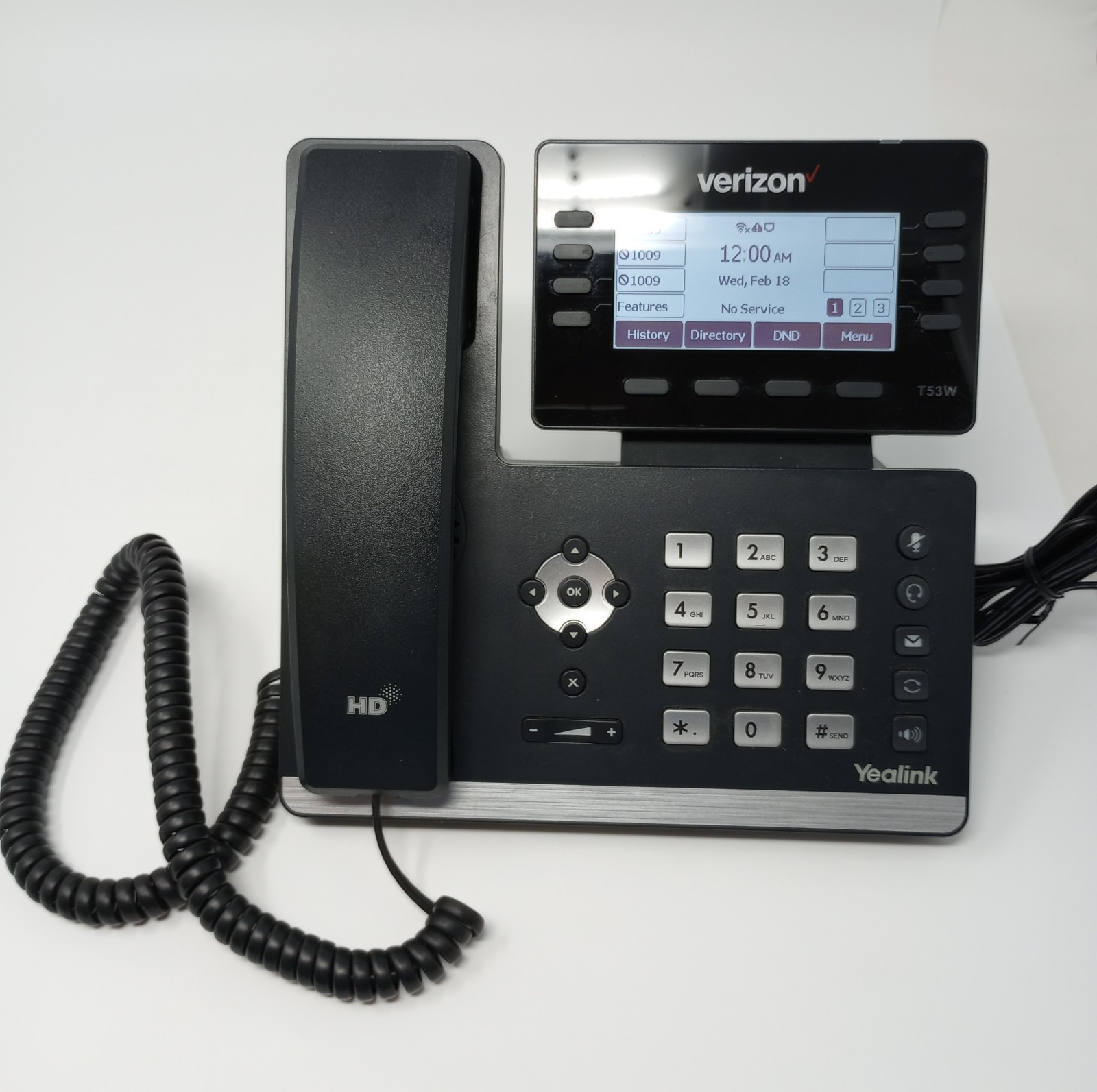 Yealink Prime Business Phone SIP-T53W (Inc. Base, Stand, Receiver, & AC Adapter)